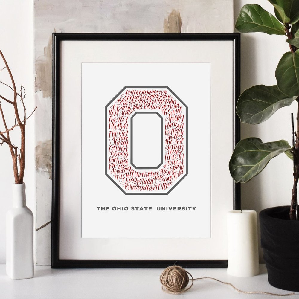 The Ohio State University Word Art